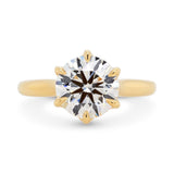 Custom Round Lab Grown Diamond Engagement Ring