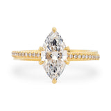 Custom Marquise Lab Grown Diamond Engagement Ring