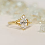 1.32ct Stella Marquise GIA- Certified Diamond Engagement Ring