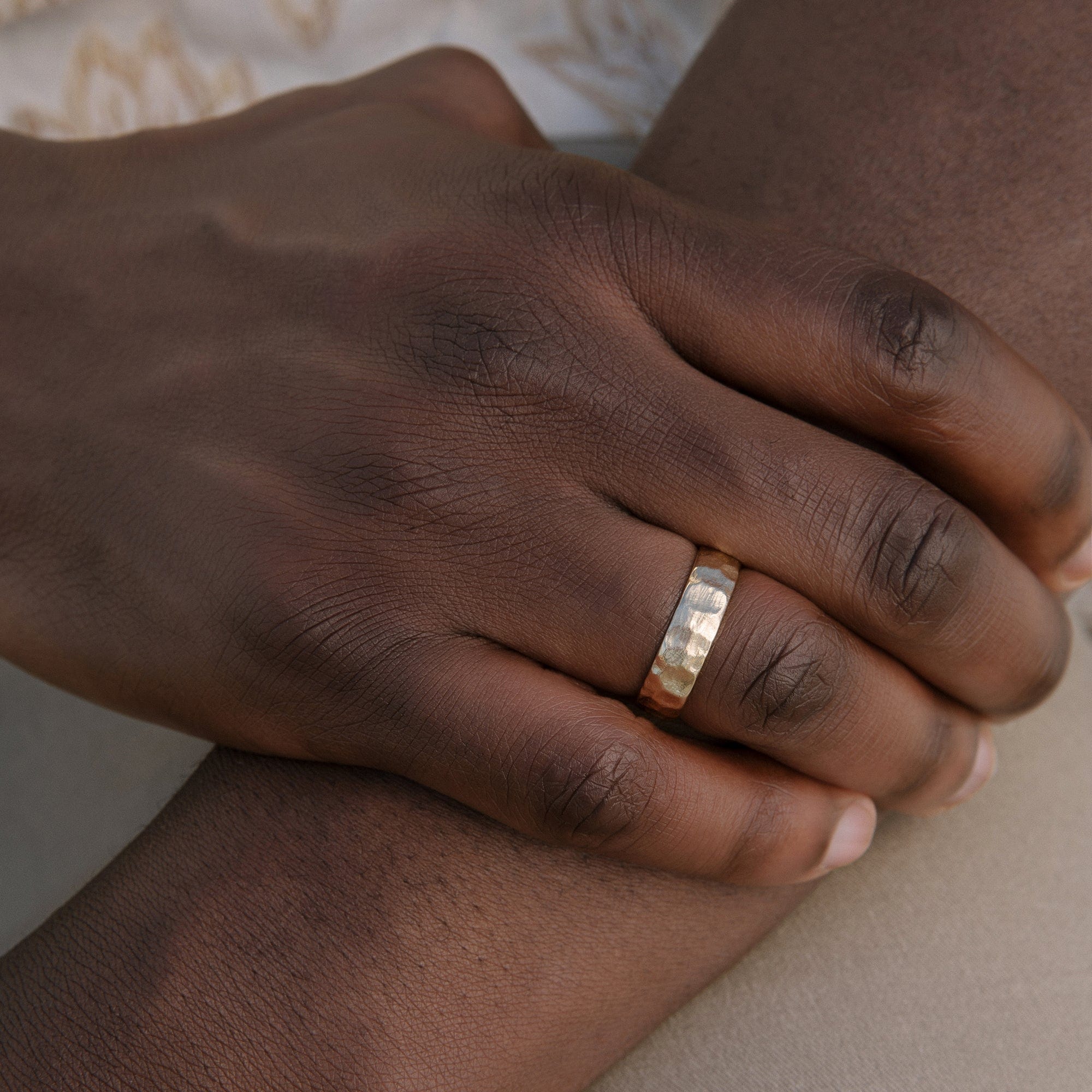 6mm Hammered Wedding Band Valerie Madison - Main Image