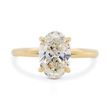 Custom Oval Lab Grown Diamond Engagement Ring