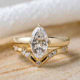 1.7ct Eva Step Cut Marquise Lab Grown Diamond Engagement Ring