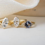 2.12ct Bella Light Blue Sapphire & Diamond Engagement Ring