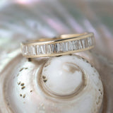 Tapered Baguette Wedding Band