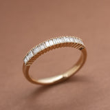 Petite Baguette Diamond Wedding Band