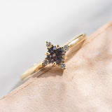0.40ct Roma Grape Purple Sapphire Compass Diamond Ring