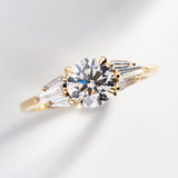 1.06ct Lena Round Lab Grown Diamond Engagement Ring
