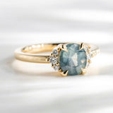 2.02ct Lena Oval Light Blue Montana Sapphire & Diamond Engagement Ring