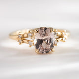 2.10ct Stella Oval Light Pink Sapphire & Diamond Engagement Ring