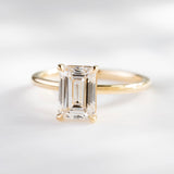 2.05ct Vera Emerald-Cut Lab Grown Diamond Engagement Ring