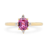 0.79ct Roma Rose Sapphire Compass Diamond Ring