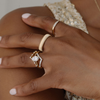 Eva Oval Moissanite Engagement Ring
