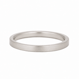 Ready to Ship - 2mm Flat Wedding Band (14k White Gold, Size 5.5)
