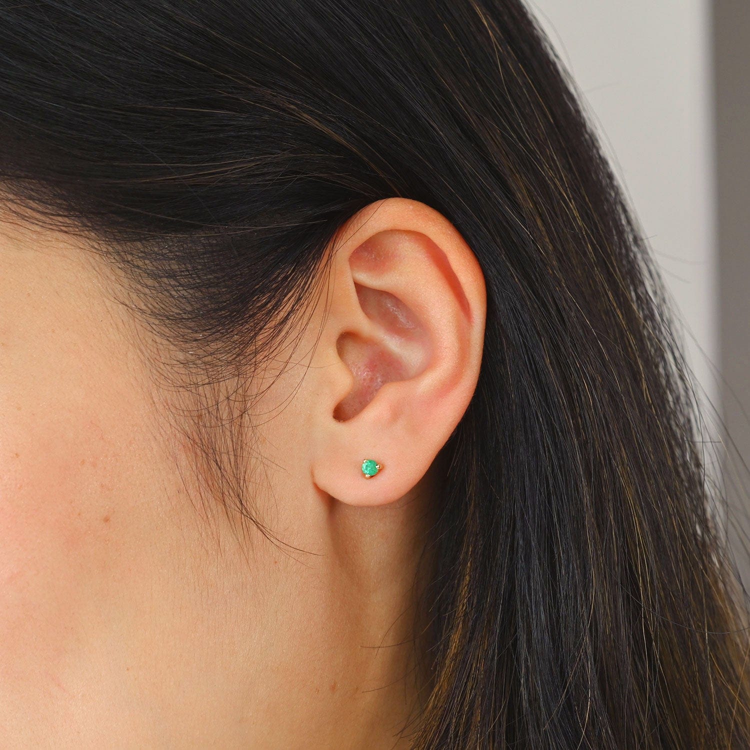 3mm Birthstone Studs Emerald Valerie Madison