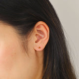 3mm Birthstone Studs - Citrine