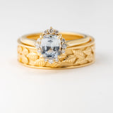 1.56ct Serena Cushion Light Blue Sapphire & Diamond Engagement Ring