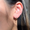 Split Gold Hoops