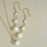 Pearl Chain Drop Earrings