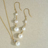 Pearl Chain Drop Earrings