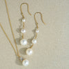 Baguette &amp; Pearl Pendant Necklace
