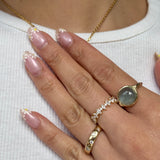Athena Aquamarine Cabochon Ring