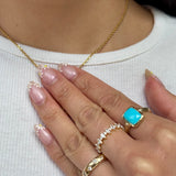Athena Turquoise Cabochon Ring