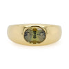 2.01ct Rey Oval Olive Green Umba Sapphire Engagement Ring