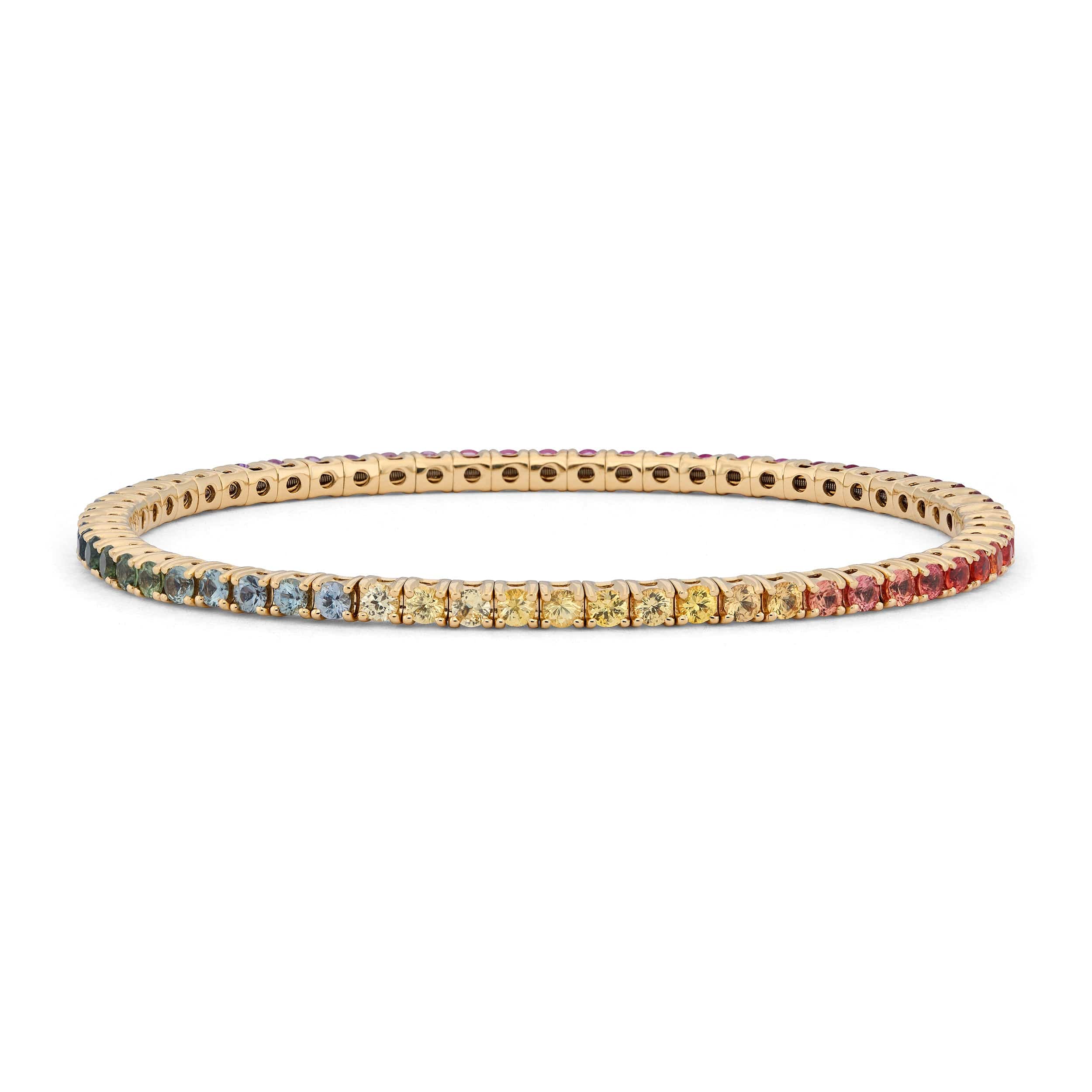 Sapphire Rainbow Flex Bracelet