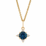 Roma Sapphire & Diamond Pendant Necklace