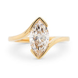 1.75ct Carmen Bypass Marquise Lab-Grown Diamond Engagement Ring