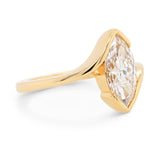 1.75ct Carmen Bypass Marquise Lab-Grown Diamond Engagement Ring