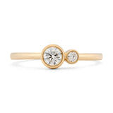 Double Diamond Kiss Ring