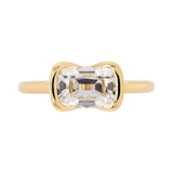 2.09ct Thalia East West Antique Cut Cushion Lab Grown Diamond Engagement Ring