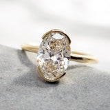 2.91ct Thalia Oval Lab Grown Diamond Engagement Ring