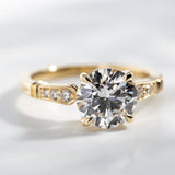 2.01ct Victoria Round Lab Grown Diamond Engagement Ring
