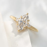 1.38ct Zara Marquise Lab Grown Diamond Engagement Ring