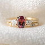 1.21ct Zara Oval Red Sapphire & Diamond Engagement Ring