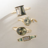 2.28ct Rey Oval Green Sapphire Engagement Ring