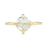 Eva Rose-Cut Round Moissanite Engagement Ring - Size 6.25