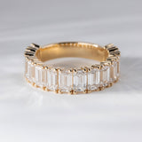 Chunky Emerald-Cut Lab Grown Diamond Eternity Band