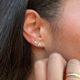 Diamond Bubble Studs (3mm)