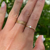 Round Diamond Stacking Ring