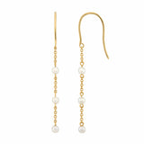 Mini Pearl Chain Drop Earrings