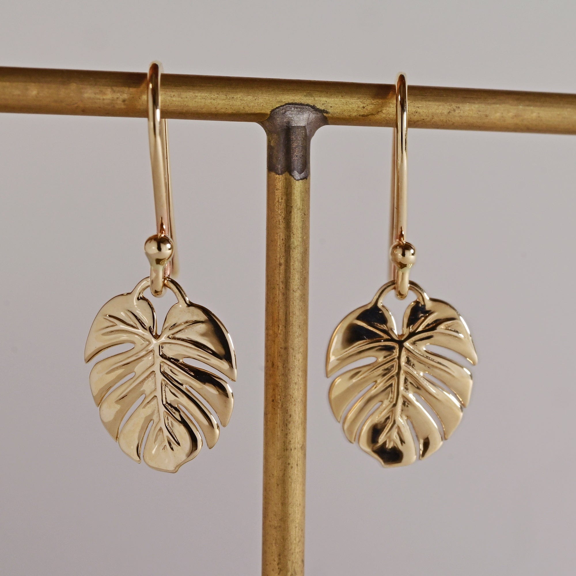 monstera plant earrings Monstera Dangles