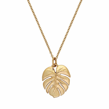 Monstera Pendant Necklace