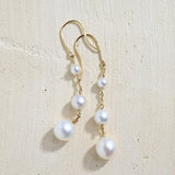 Pearl Chain Drop Earrings