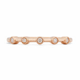 Petite Celestial Bezel Diamond Wedding Band