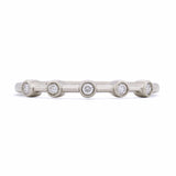 Petite Celestial Bezel Diamond Wedding Band