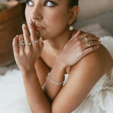 1.46ct Art Deco Oval Teal Sapphire & Lab Grown Diamond Accents Engagement Ring