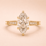 1.58ct Victoria Marquise Lab Grown Diamond Engagement Ring